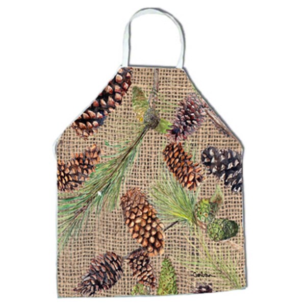 Carolines Treasures Pine Cones Apron - 27 x 31 in. 8735APRON - main