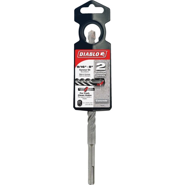 Diablo SDS-Plus 9/16'' x 8'' Carbide-Tipped Rotary Hammer Drill Bit DMAPL2360 - main