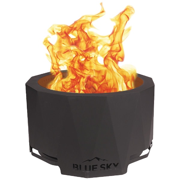 Blue Sky Mammoth 32'' Round Steel Wood/Pellet High Efficiency Smokeless Fire Pit PFP3318 - main