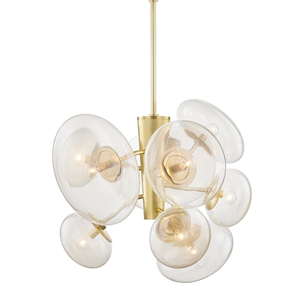 Hudson Valley Lighting Kelly Behun X Opera 9 Light Chandelier 30.75 In. Aged Brass KBS1471809-AGB - main