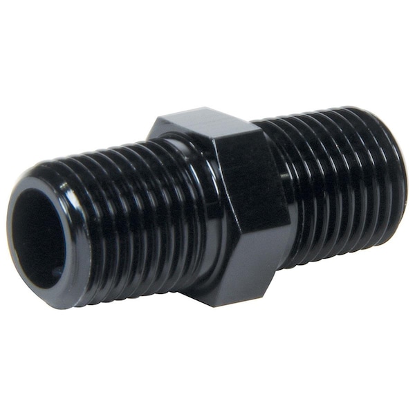 Powerhouse 0.25 in. NPT Male to 0.25 in. NPT Male Straight Fitting Adapter - Black Anodize PO3616767 - main