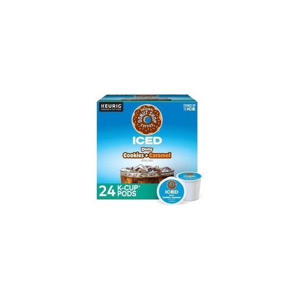 The Original Donut Shop K-Cup Iced Duos Cookies and Caramel Coffee, Compatible with Keurig Brewer, Ice Coffee, Medium, 4PK 5000373021 - main