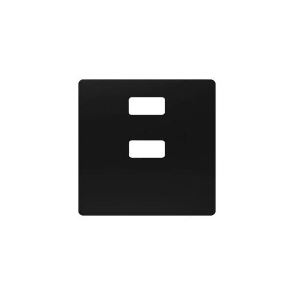 Siemens DELTA i-system soft black Cover double USB Charger 5TG2578-0SB - main