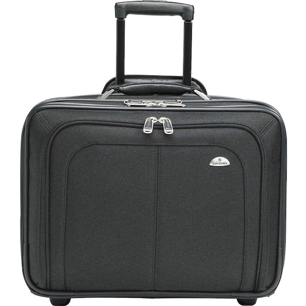 Samsonite Mobile Office Notebook Case, Nylon, 17-1/2 x 9 x 14, Black 110211041 - main
