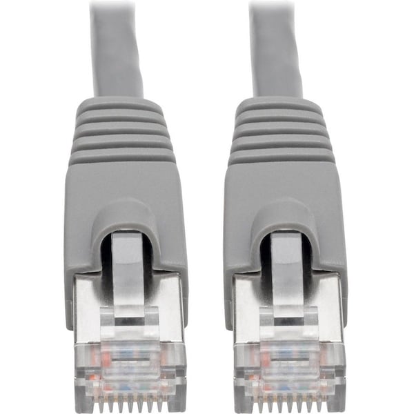 Eaton Tripp Lite Series Cat6a 10G Snagless Shielded STP Ethernet Cable RJ45 M/M, PoE, Gray, 7 ft. N262-007-GY - main