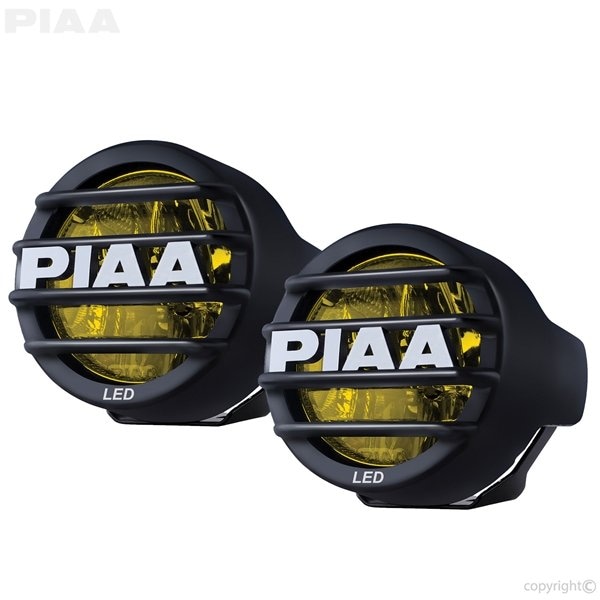 Valeo FOG LIGHTS 312 Inch Round 9 Watt Fog Beam LED Clear Bulb Yellow Lens Black Housing 22-05370 - main