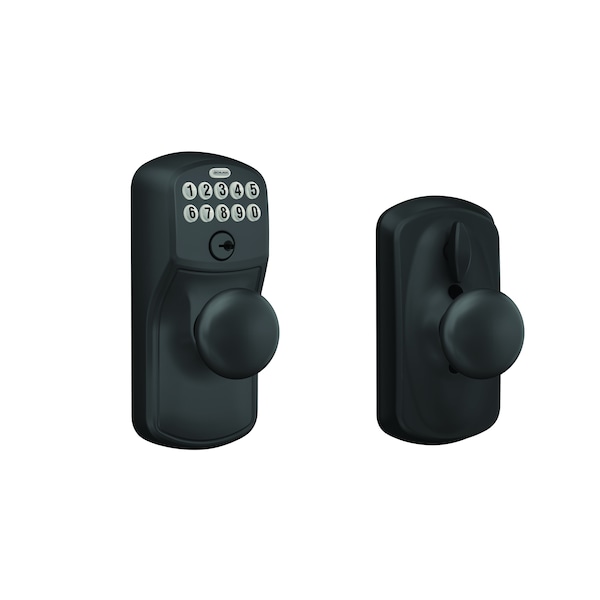 Schlage Residential Plymouth with Plymouth Knob Entry Flex Lock Electronic Keypad with 16211 Latch and 10063 FE595PLY622PLY - main