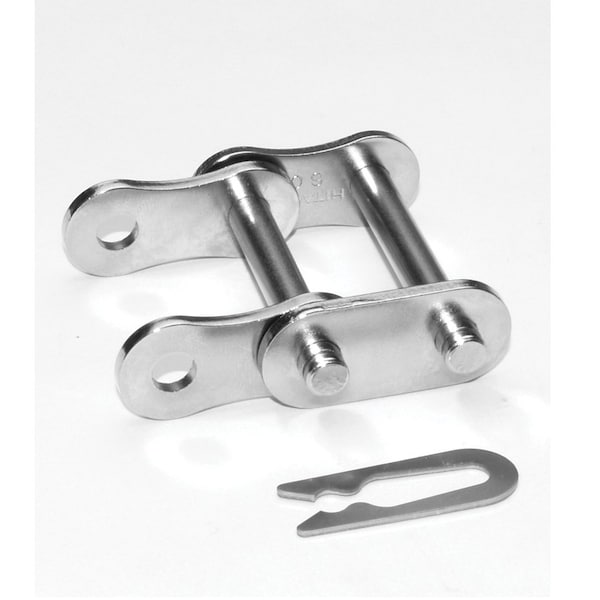 Senqcia 40-2NPCL Double Strand Spg Clip Connecting Link, 40-2NP chain, .5P, 1.27 OAW, .156 Pin, Stl S-40-2NPCL - main