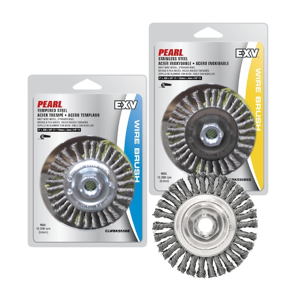 Pearl EXV Knot Wheel Stringer Bead Twist 5 x .020 x 5/8-11 CLWBK558BE - main