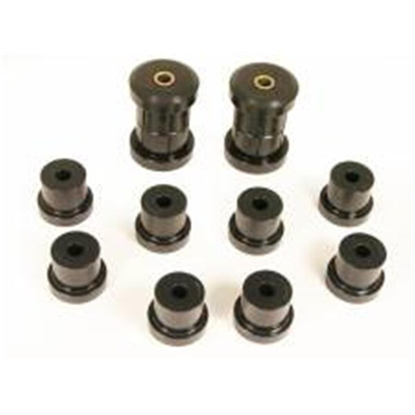 Powerplay Leaf Rear Spring Eye & Shackle Bushing Kit for 1970-1981 Camaro GM, Black PO3640507 - main