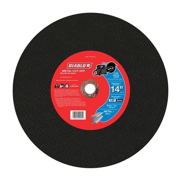 Diablo 14in. Metal Cut-Off Disc DBD140125G01F - main