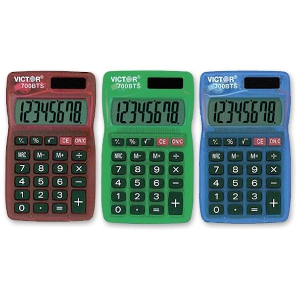Victor Technology Dual Power Pocket Calculator, PK5 700BTS - main