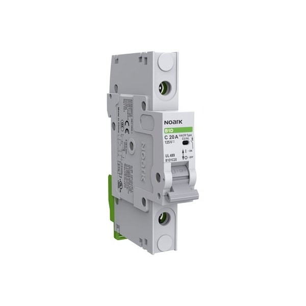 Noark MCB UL489 - 1002375 - 1P - 10A - C-curve - 10kA - 125Vdc B1D1C10 - main