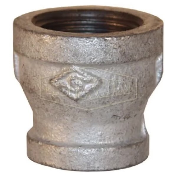 Dixon Bell Reducer, 2 x 1-1/2 in Nominal, FNPT End Style, 150 lb, Iron, Galvanized BR2015G - main