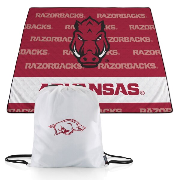 Picnic Time Family Of Brands NCAA Arkansas Razorbacks Impresa Picnic Blanket - Lightweight Beach Blanket - Machine Washable 819-01-999-036-0 - main