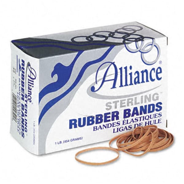 Alliance Sterling Ergonomically Correct Rubber Bands #32 1/8 x 3 950 per 1lb Box 24325 - main