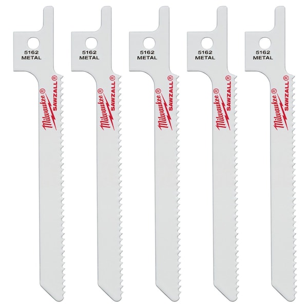 Milwaukee Tool 3-5/8" 14 TPI SUPER SAWZALL Blade (5 PK) 48-00-5162 - main