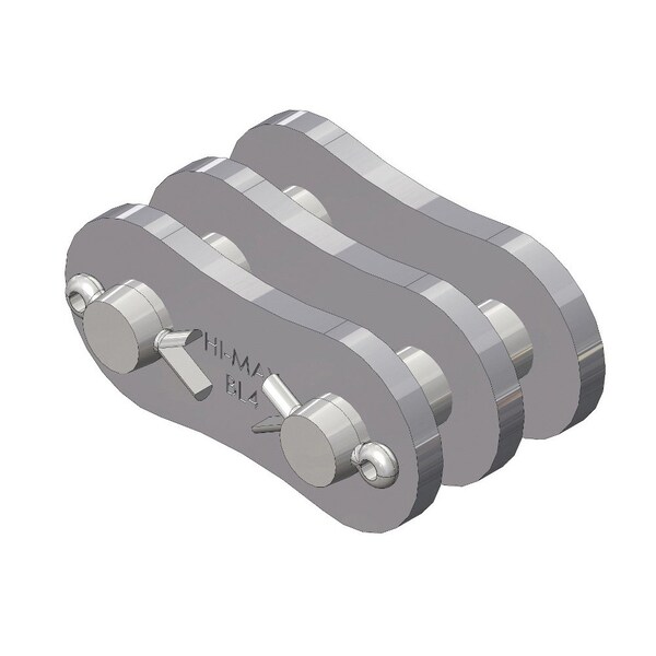 Senqcia Hi-Max Double Strand Cottd Connecting Link w/3 x 4 Lacing, BL434 chain, .5P, .2 Pin BL434HMCL - main
