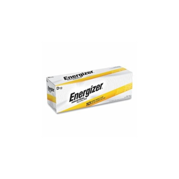 Energizer Industrial Alkaline Battery, D, 1.5 V, 12PK 827-EN95 - main