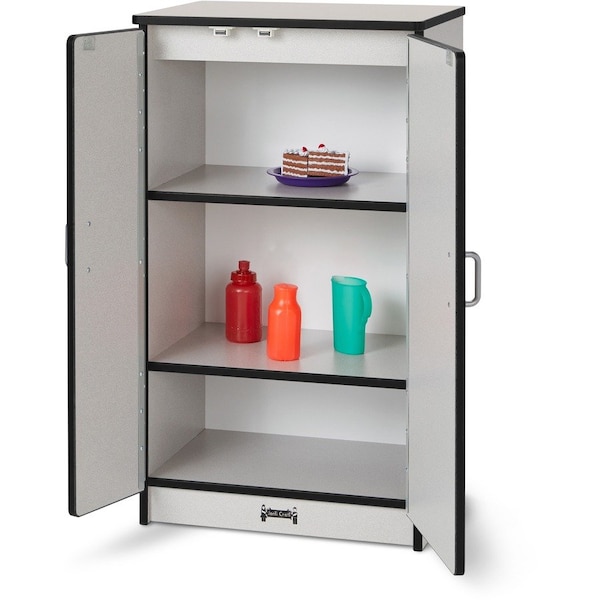 Jonti-Craft Rainbow Accents Culinary Creations Kitchen Refrigerator, Black 2410JCWW180 - main