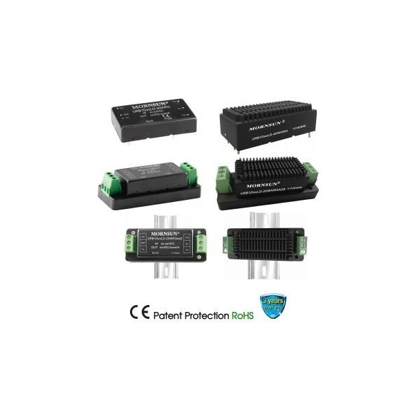 Mornsun 20W isolated DC/DC converter with Ultra-wide Input and Regulated Single Output URB1D03LD-20WR3 - main