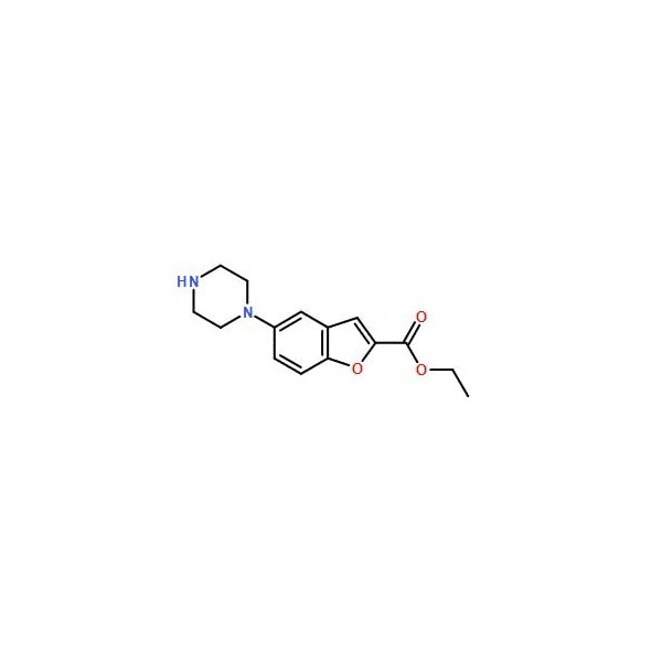 Ak Scientific Ethyl 5-(piperazin-1-yl)benzofuran-2-carboxylate (5g), CAS 163521-20-8 Z3676-5g - main