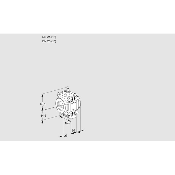 Honeywell Kromschroder MTR, VMO125N05M20 ORIF VALVARIO, 1 NPT, 7.2 KS88014043 - main