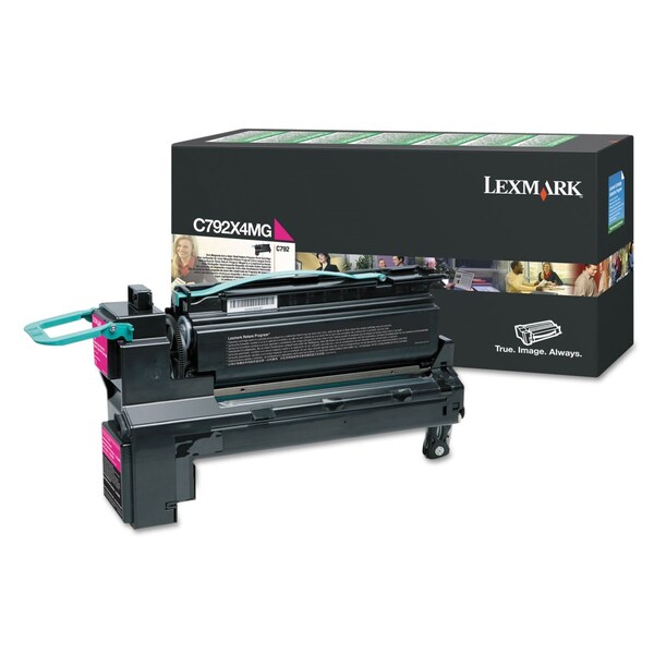 Lexmark Return Program Extra High-Yield Toner, 17,000 Page-Yield, Magenta C792X4MG - main