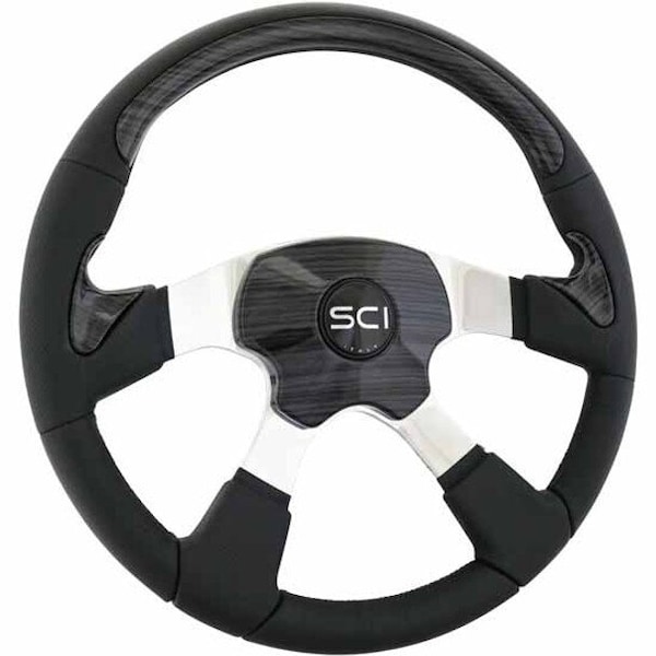 Ilc FREIGHTLINER M2-106 YEAR 2019 18 INCH BLACK LEATHER TRAVELER STEERING WHEEL KIT WBLACK FRTLNR M2-106 2019 18 INCH BLACK LEATHER TRAVELER - main