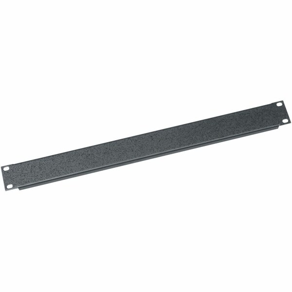 Middle Atlantic 1RU Blank Rack Panel - Flanged and Steel Blank Panel - Textured Black Powder Coat SB1 - main