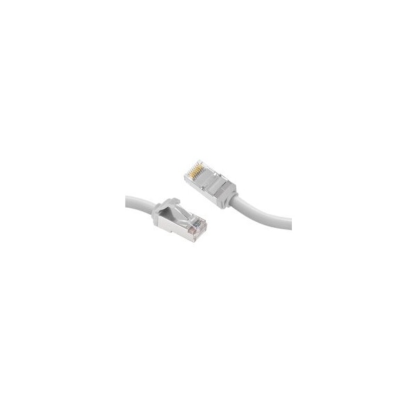 Cable Wholesale Slim Cat8 White S/FTP Ethernet Patch Cable, Molded Boot, 40Gbps - 2000MHz, 6mm OD, 4-Pair 28AWG 13X8-69101 - main