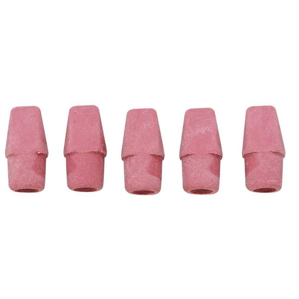 Charles Leonard Eraser Caps, Pink, 144 Per Box, PK6 71541 - main