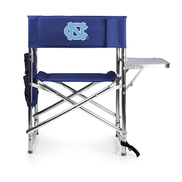Picnic Time Family Of Brands NCAA North Carolina Tar Heels Sports Chair with Side Table - Beach Chair 809-00-138-414-0 - main