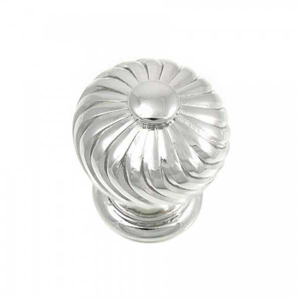 Perfectpatio 1.25 in. Polished Nickel French Twist Cabinet Knob PE528524 - main