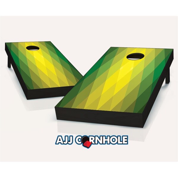 Mkf Collection By Mia K. Farrow AJJCornhole Kryptonite Theme Cornhole set with Bags - 8 x 24 x 48 in. AJ13015 - main