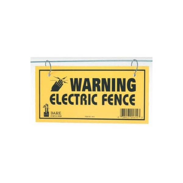 Dare Products Electric Fence Warning Sign 1614-3 - main
