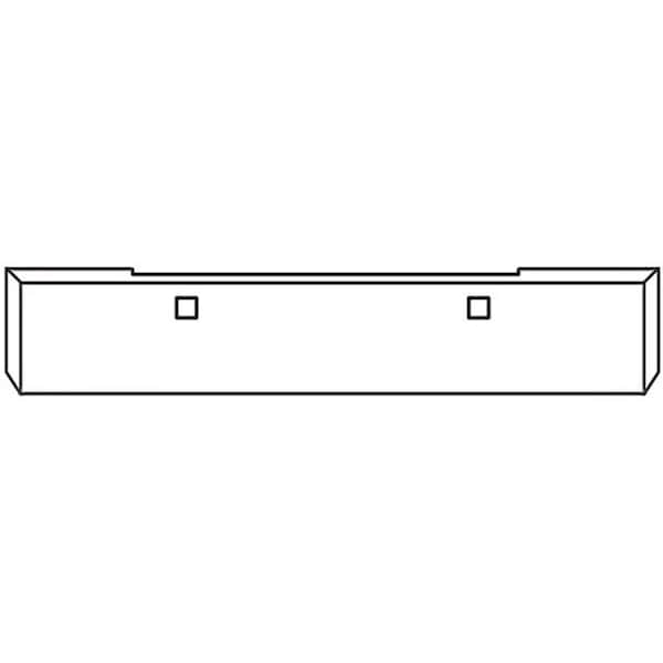 Ilc Replacement For Kenworth W900L Year 2009 18 In Stainless Steel Blind Mount Boxed End Bumper 7 Gauge WZ-EDWZ-E - main