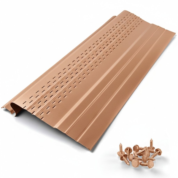 Waterlock Pro Aluminum Gutter Guard, Copper Tone, 1ft Sample WP-5KS-001-CPT - main