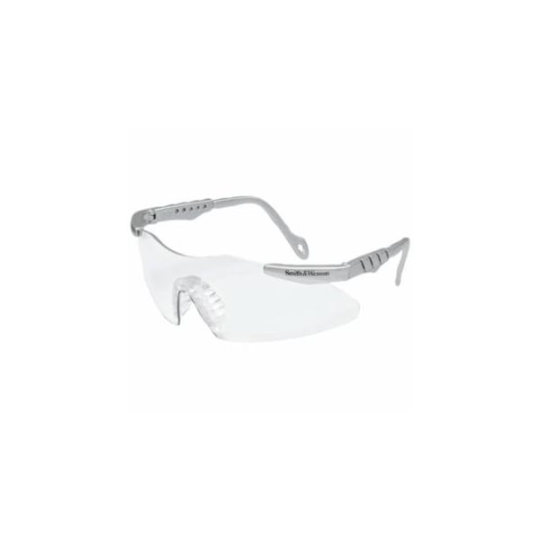 Smith And Wesson Magnum 3G Safety Glasses, Clear Polycarbonate Lens, Uncoated, Platinum, Nylon, Universal 412-19961 - main