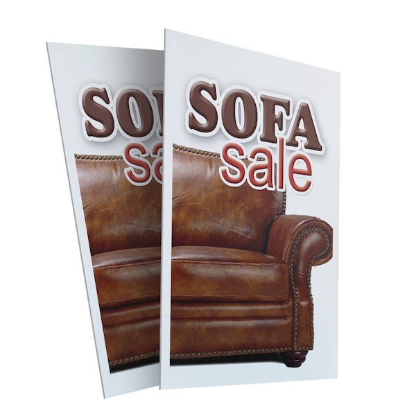 Signmission Sofa Sale, Plastic Signs Only 24 Inch x 36 Inch, Corrugated Plastic, 2PK CSB-2436-2PACK-Sofa Sale - main