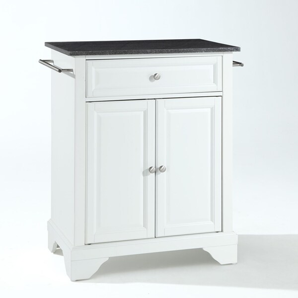 Crosley Lafayette Granite Top Portable Kitchen Island/Cart KF30024BWH - main