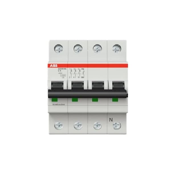 Abb Miniature Circuit Breaker - S200M - 3P+N - 4 A - C - (AC) 10 kA S203M-C4NA - main
