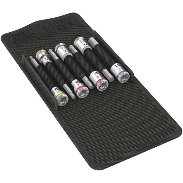 Wera 8740 B HF 1 Zyklop bit socket set with holding function, 3/8 in drive, 7 pieces 5003180001 - main