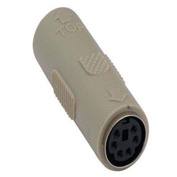 Sanoxy 2-PACK Mini-DIN6 Female to Female Molded Gender Changer SNX-CBL-LDR-MD202-0400 - main