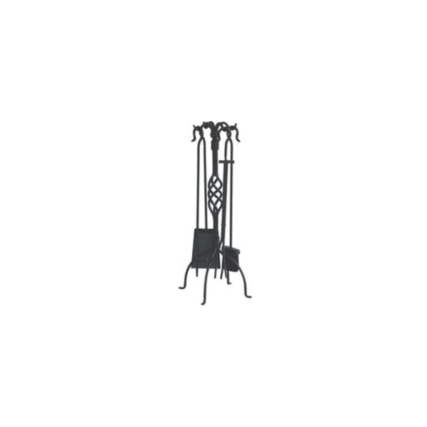 Uniflame F-1053 5 PC BLACK WROUGHT IRON FIRESET WITH CENTER WEAVE F-1053 - main