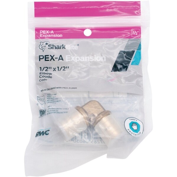 Sharkbite PEX-A Brass 1/2'' Elbow UAB248LFA - main