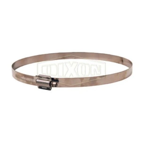 Dixon Hi-Torque Worm Gear Clamp, 5-16/64 to 6-8/64 in Clamp, SS Band, 410 SS Bolt, Domestic HTM600 - main