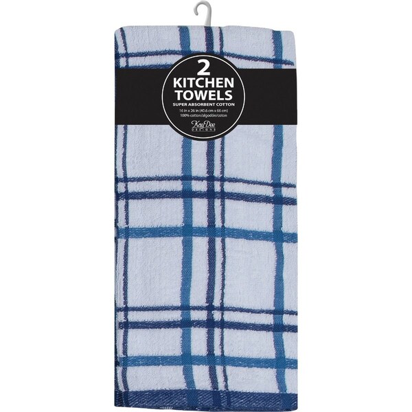 Kay Dee Designs Indigo Terry Kitchen Towel, 2PK R6578 - main