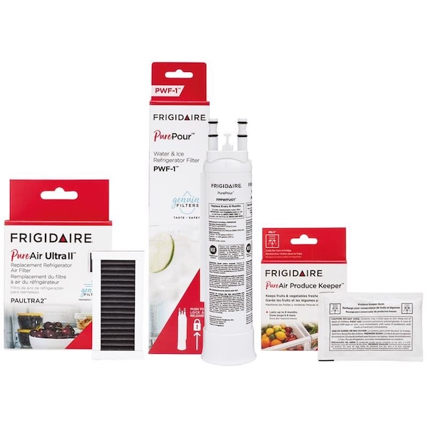 Electrolux Refrigerator Water/Air Replacement Filter With Produce Keeper Combo Kit FRIGCOMBO7 - main