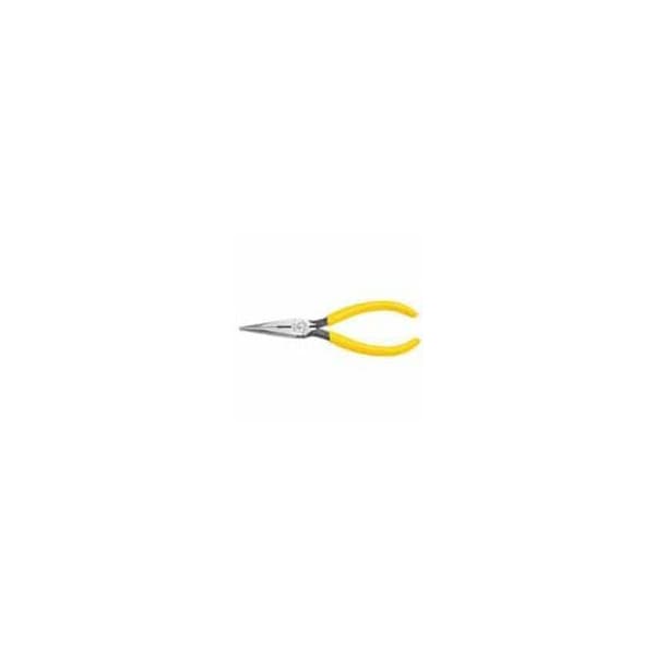 Klein Tools 7 3/16 in D203 Needle Nose Plier, Side Cutter Plastic Dipped Handle D203-7 - main
